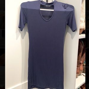Navy blue bodycon dress. Never worn